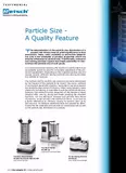 Particle size - a quality feature