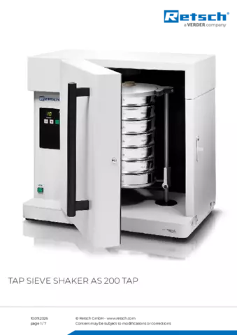Product data sheet AS 200 tap