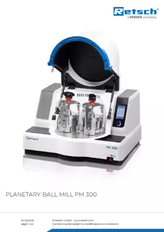 Product data sheet PM 300