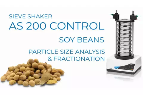Soy beans - Particle size analysis and fractionation
