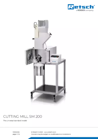 Product data sheet SM 200