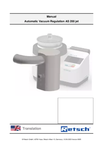 AS 200 jet - Automatic Vacuum Regulation